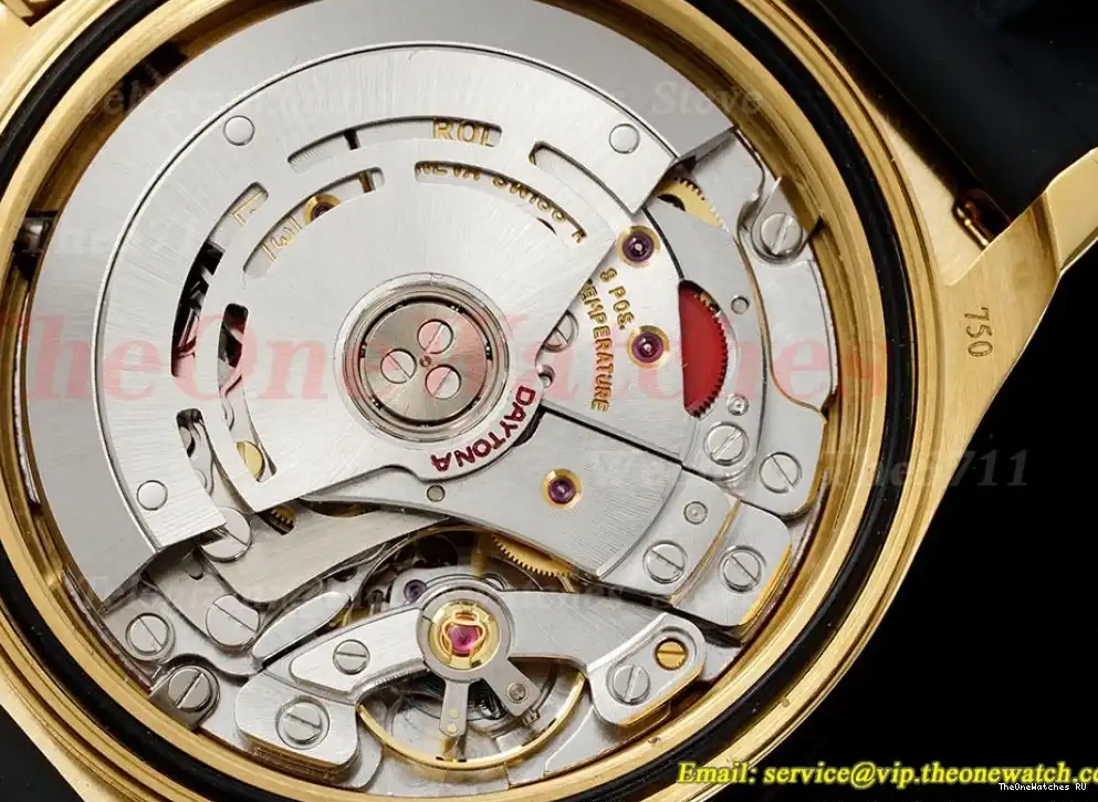RU Gem Daytona N6F 40mm Dia YG 116518 DD4130 Black 0401